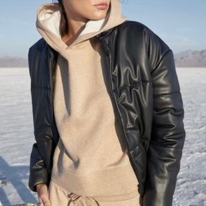 Rails Nico Hooded Sweatshirt Heather Camel Size XS